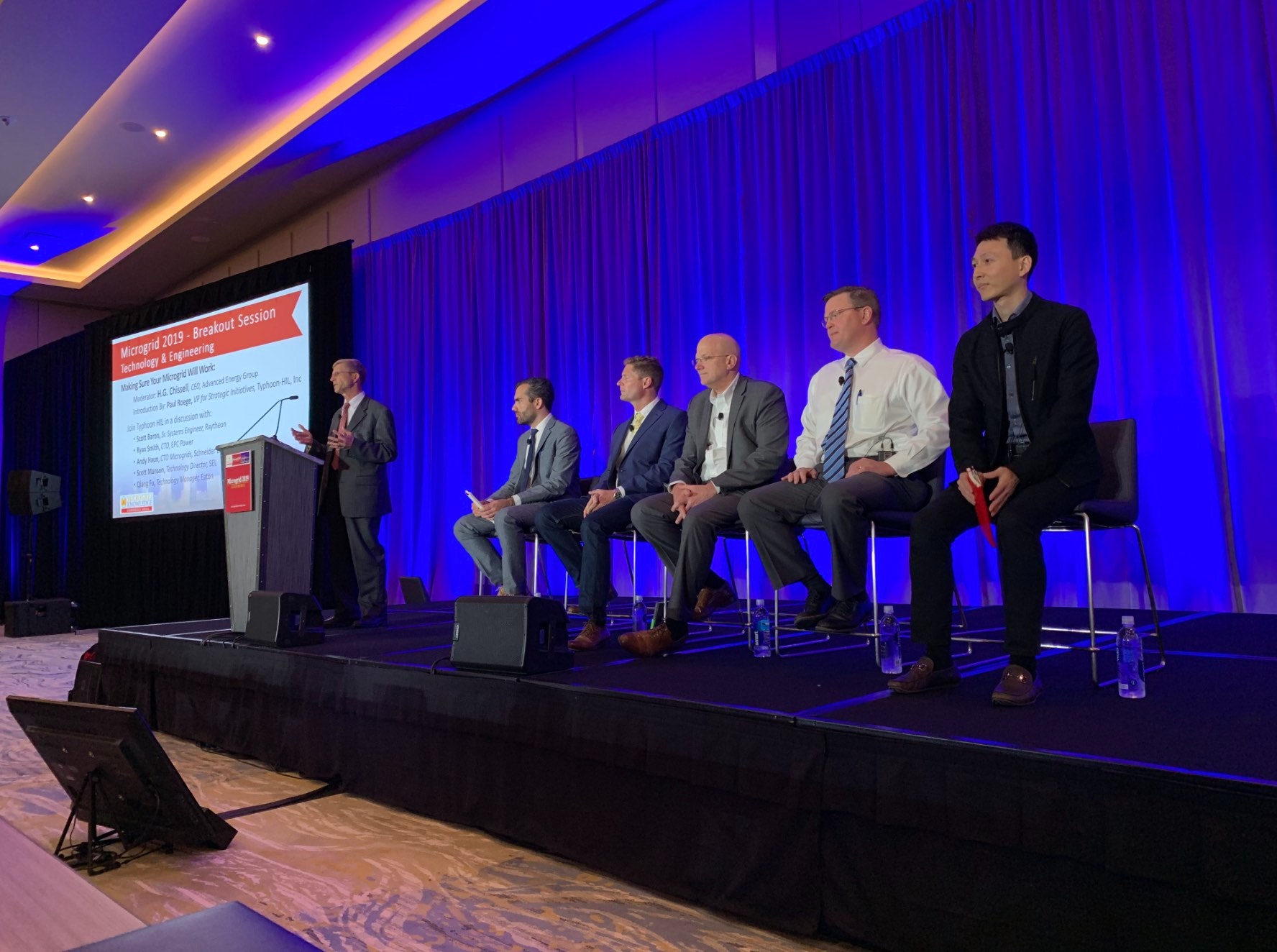 What is the critical problem that model-based engineering solves for microgrid development? This Microgrid 2019 discussion recorded on video answers this question and more. (Photo: Typhoon HIL)