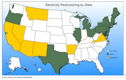 States where competitive suppliers by law can compete with utilities to sell electricity to retail customers. States where competitive suppliers by law can compete with utilities to sell electricity to retail customers.
