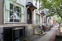 Thurston block of Jamestown, New York. Credit: Wikimedia Commons Thurston block of Jamestown, New York. Credit: Wikimedia Commons