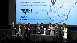 West Virginia Gov. Jim Justice announces a new renewable energy microgrid-powered industrial site will be built in Ravenswood. Source: West Virginia Office of the Governor West Virginia Gov. Jim Justice announces a new renewable energy microgrid-powered industrial site will be built in Ravenswood. Source: West Virginia Office of the Governor
