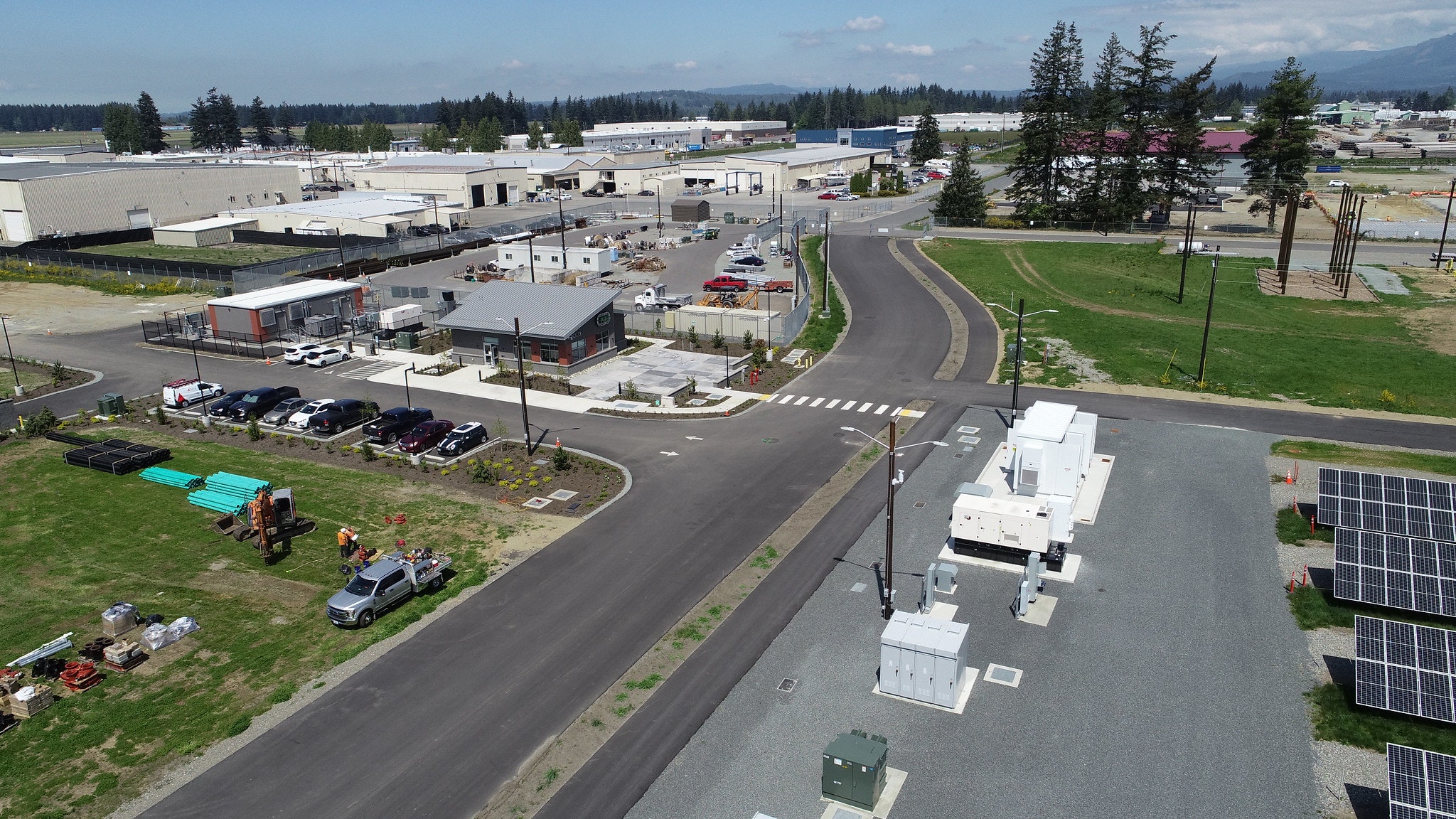 Arlington, Washington microgrid developed by the Snohomish County Public Utility District. Photo courtesy of Snohomish PUD