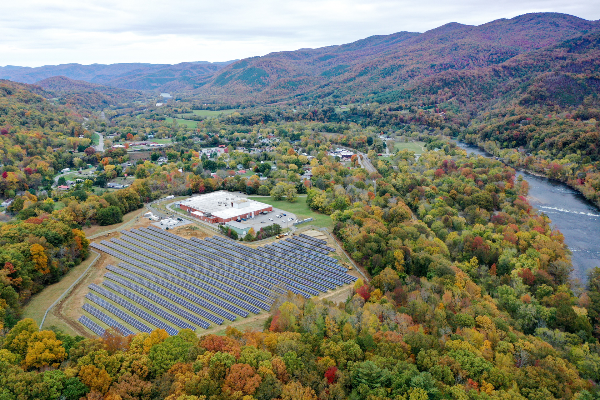 Microgrid for Hot Springs, North Carolina. Photo courtesy of Duke Energy