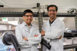 Quino Energy founders CEO Eugene Beh, left, and Meisam Bahari, now chief technology officer, posing in the company's early days. Image credit Quino Energy Quino Energy founders CEO Eugene Beh, left, and Meisam Bahari, now chief technology officer, posing in the company's early days. Image credit Quino Energy