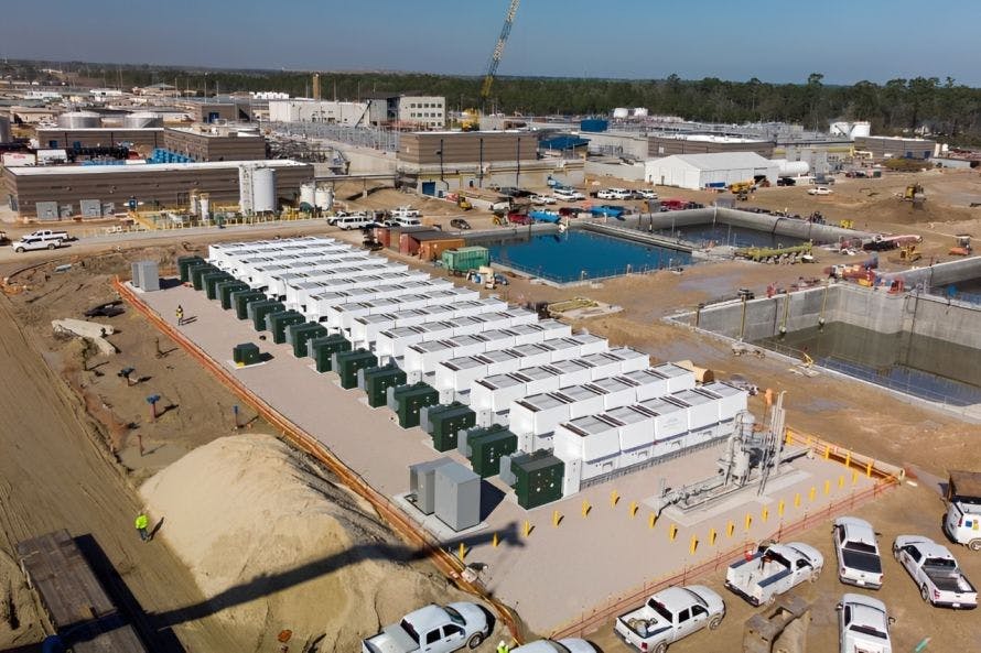 Enchanted Rock's 30-MW microgrid at the Northeast Water Purification Plant in Houston. Image credit Enchanted Rock