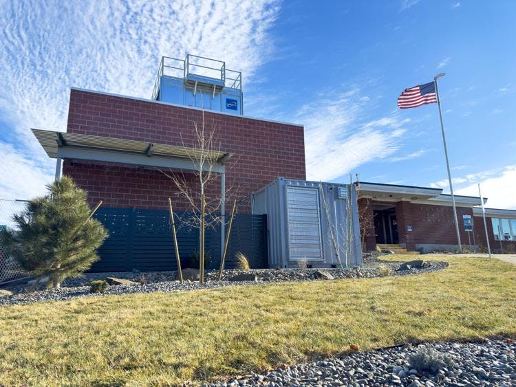 The chiller building.