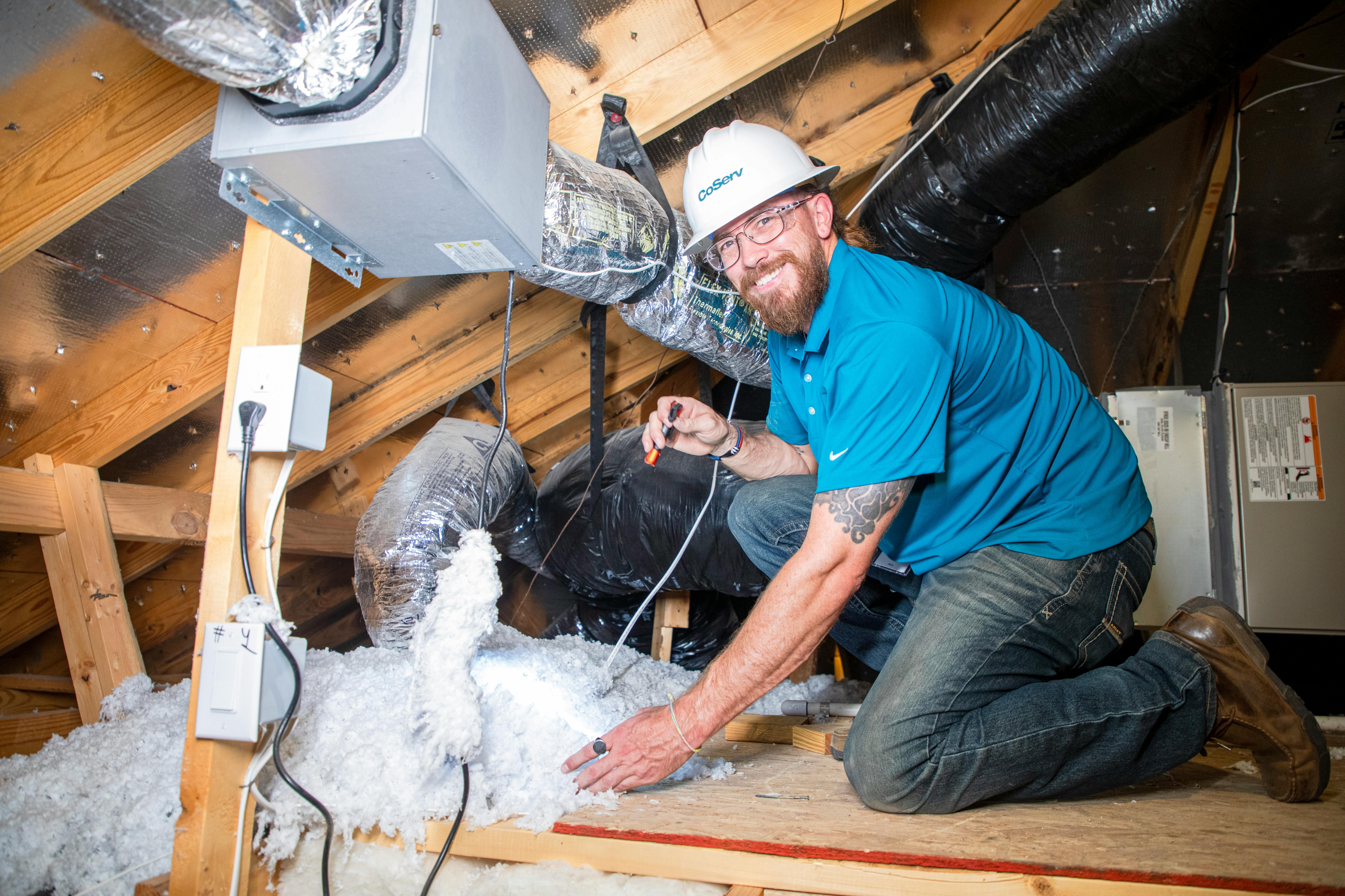 Home energy assessment. Image credit CoServ