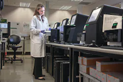 Laboratorian conducting NGS at Quest Diagnostics Nichols Institute at San Juan Capistrano, CA. Image courtesy of Quest Diagnostics. Laboratorian conducting NGS at Quest Diagnostics Nichols Institute at San Juan Capistrano, CA. Image courtesy of Quest Diagnostics.