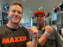 Maxxis-sponsored Ben Grannis recently interviewed motorcycle racer Jeremy McGrath. Maxxis-sponsored Ben Grannis recently interviewed motorcycle racer Jeremy McGrath.