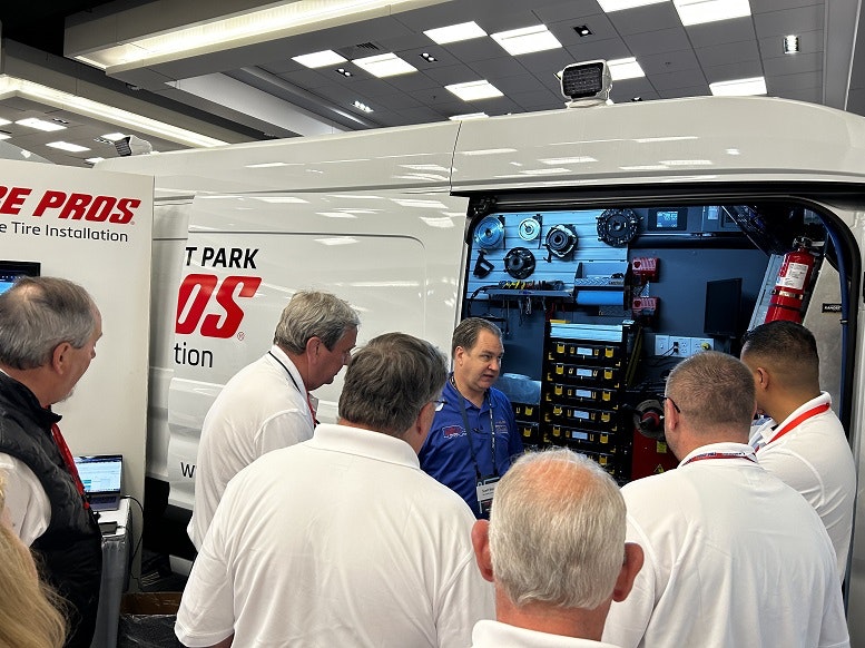 Scott Blair, who is the co-founder of another mobile tire service, 2U Tire & Wheels, talks to Tire Pro dealers on the benefits of mobile tires.