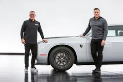 “Nobody puts power to the ground like Mickey and nobody creates power like Dodge,” notes Dominick Montouri, president of Mickey Thompson Tires & Wheels (left). “Nobody puts power to the ground like Mickey and nobody creates power like Dodge,” notes Dominick Montouri, president of Mickey Thompson Tires & Wheels (left).
