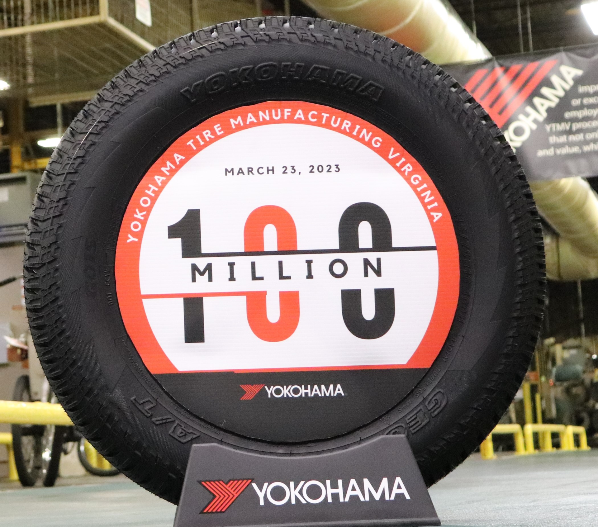 Yokohama's Salem, Va., plant recently built its one millionth tire.