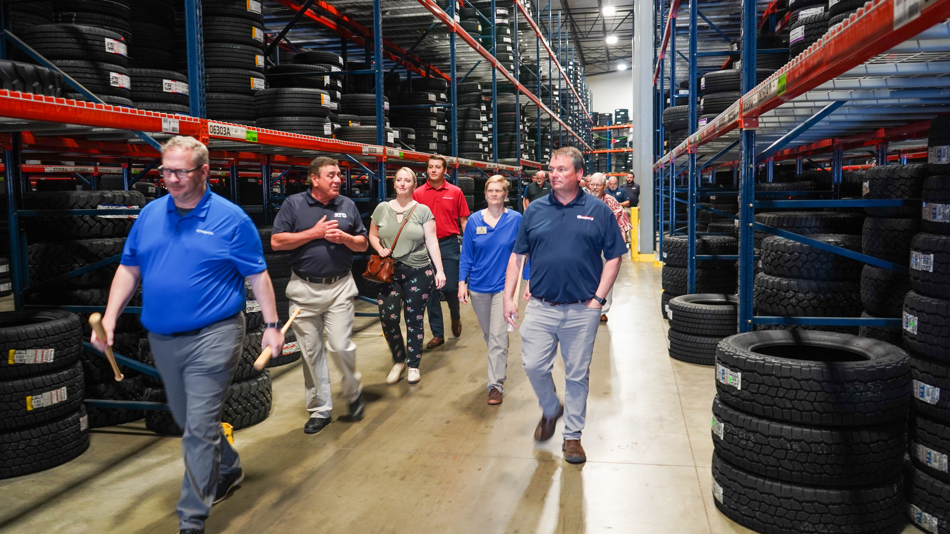 The new warehouse will serve tire dealers across 53 counties, from Bloomington, Ind., to Leitchfield, Ky., and from Evansville, Ind., to Richmond, Ky.