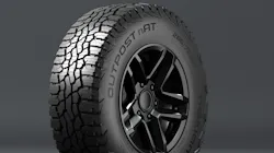 The Outpost nAT – which stands for “North American tire” or “new all-terrain tire” is tailored to the demands of North American roads and reinforced with blowout-resistant Aramid fibers. The Outpost nAT – which stands for “North American tire” or “new all-terrain tire” is tailored to the demands of North American roads and reinforced with blowout-resistant Aramid fibers.