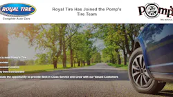 Royal Tire's website announces that the dealership has joined Pomp's Tire Service. Royal Tire's website announces that the dealership has joined Pomp's Tire Service.