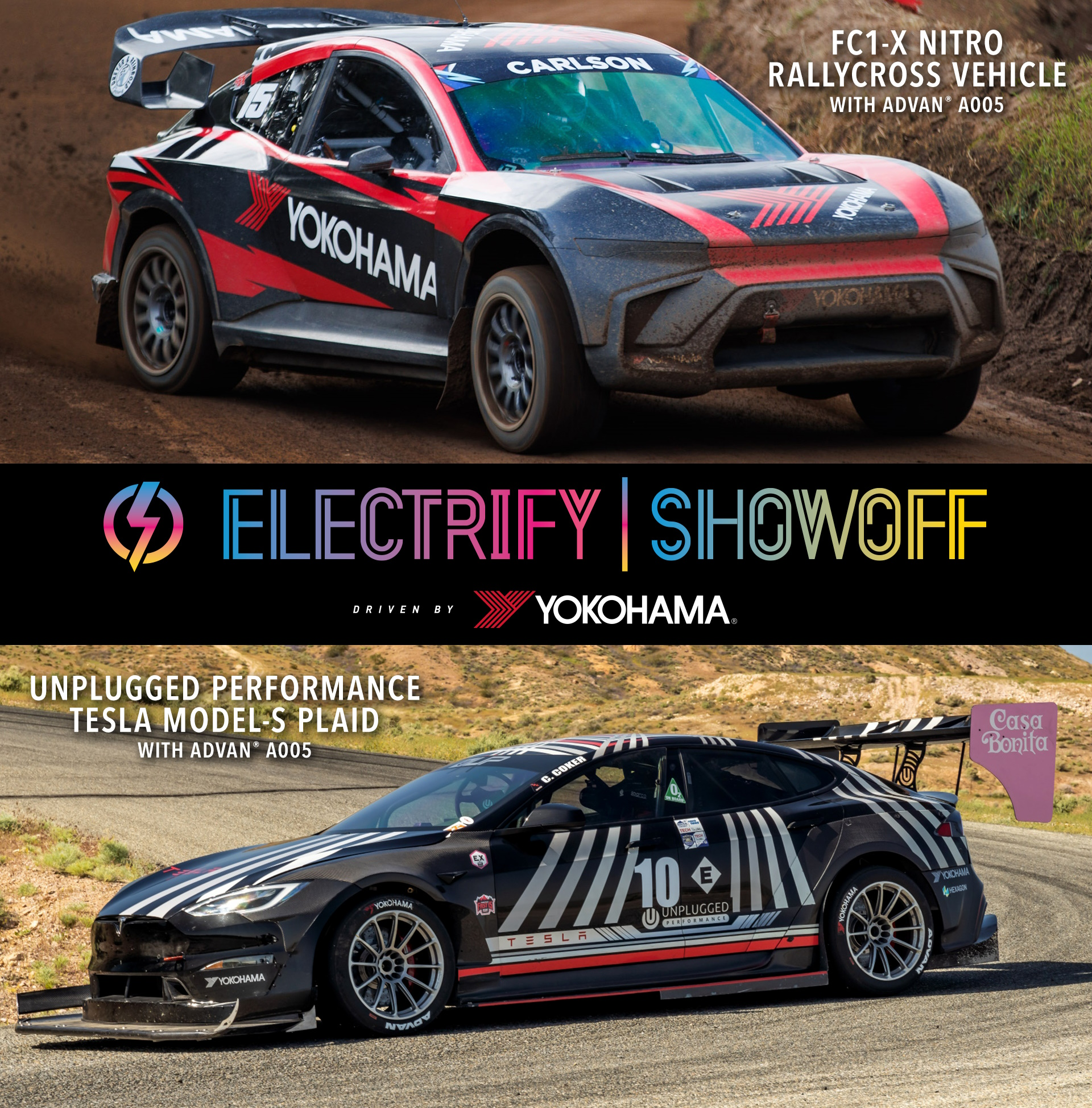 Yokohama will showcase how its tires can be used on EVs, from daily drivers to motorsports.