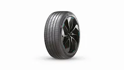 The new iON evo tire was made with iON technology that focuses on “tread wear, noise reduction and a unique grip performance for EVs,” according to Hankook officials. The new iON evo tire was made with iON technology that focuses on “tread wear, noise reduction and a unique grip performance for EVs,” according to Hankook officials.
