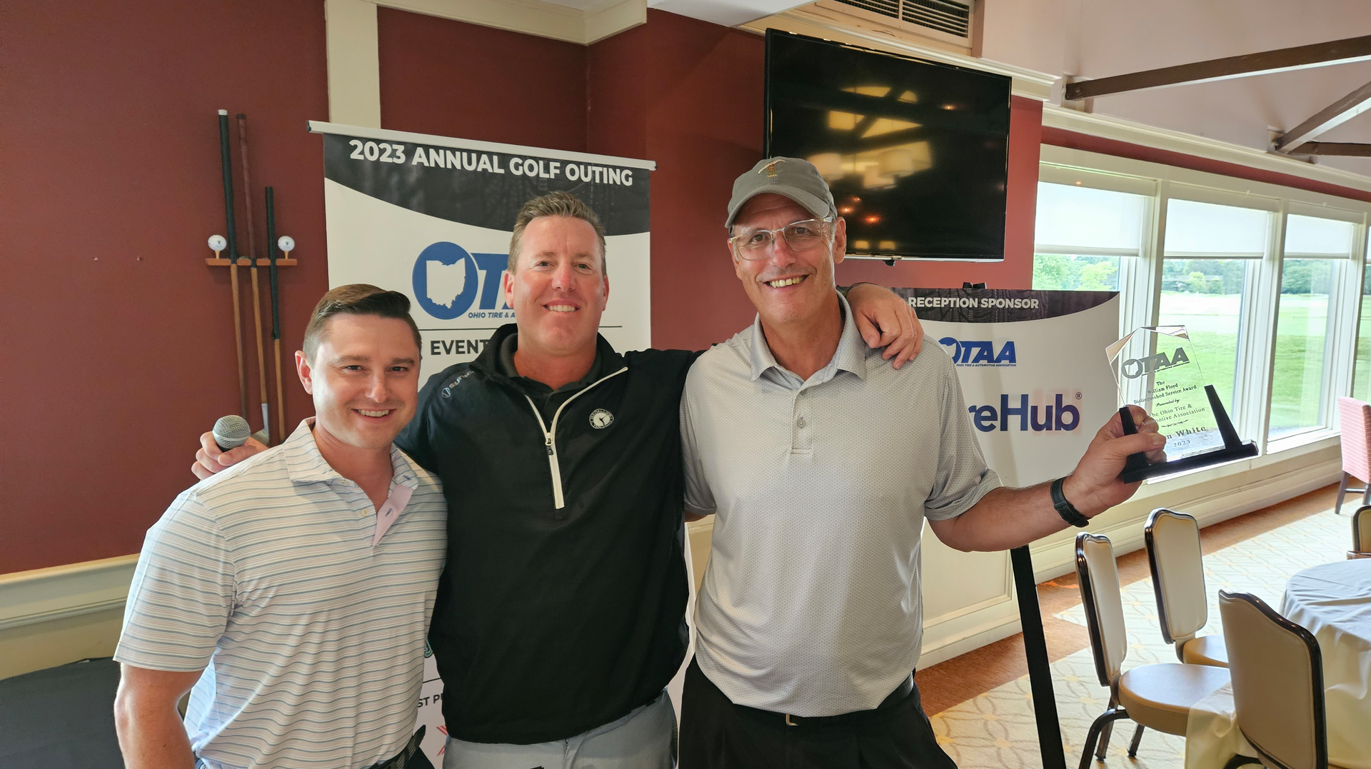 Boyd (middle), who is manager of brands, customer service and tire business for Boyd&rsquo;s Tire & Service in Westerville, Ohio, said the OTAA wants to be both a social and a functional organization.
