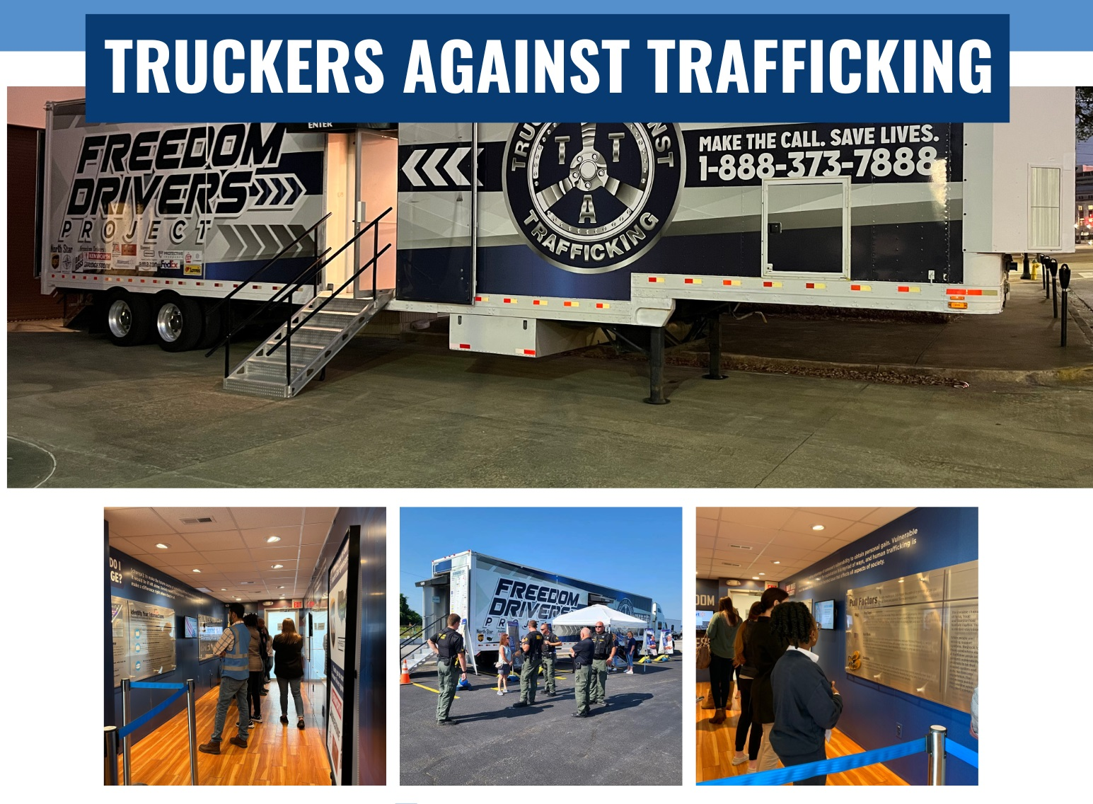 Pomp's Tire Service and Bridgestone Americas Inc. are inviting law enforcement, fleet customers, community stakeholders and local media to attend a Truckers Against Trafficking event Nov. 17 at the Pomp's store in Commerce City, Colo.