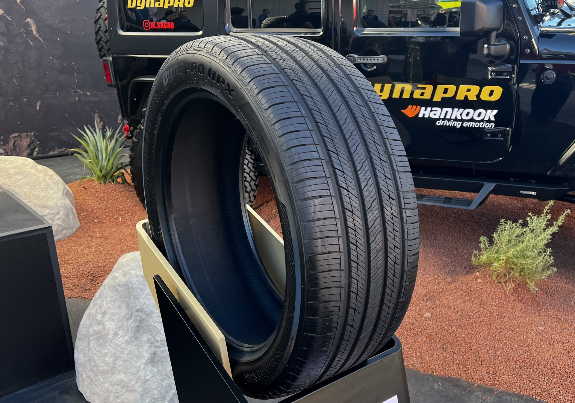 The Dynapro HPX will be available in 39 sizes, fitting wheels ranging from 16 inches to 22 inches in diameter, with speed ratings up to V. The tire comes with a 70,000-mile limited tread wear warranty.