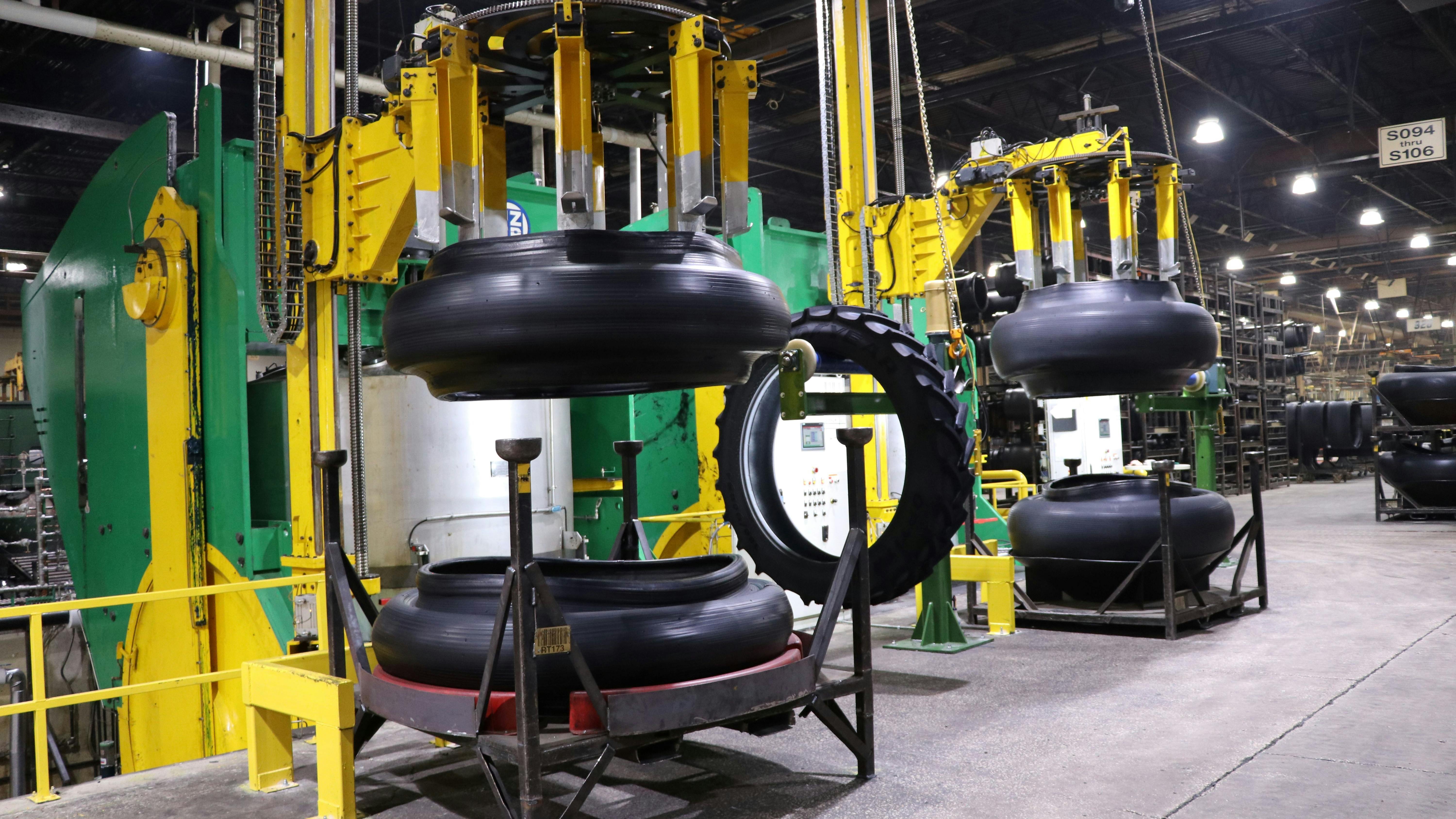 Titan has invested $2 million into its Iowa tire plant, and the investment includes the addition of two 104-inch curing tire presses.