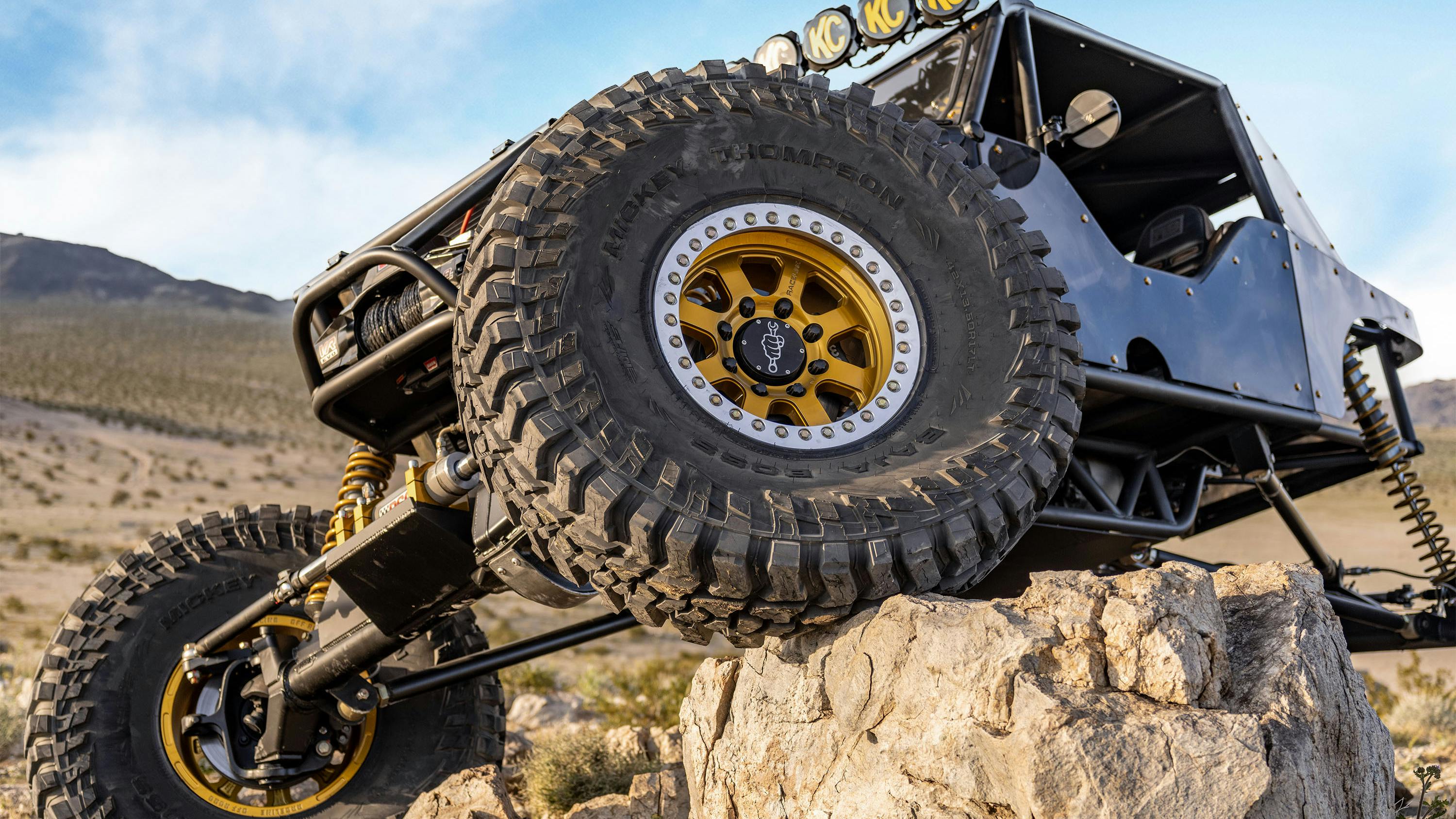 The new size offers enhanced sidewall height and flexibility, 'especially during off-road scenarios when the tire is deflated,' according to Mickey Thompson officials.