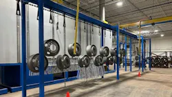 The new facility in Wilkes-Barre, Pa. features new technology and eco-friendly processes to deliver wheel restoration. Trained technicians will utilize the equipment for inspections, surface preparation, pre-treatment and automated coating techniques. The new facility in Wilkes-Barre, Pa. features new technology and eco-friendly processes to deliver wheel restoration. Trained technicians will utilize the equipment for inspections, surface preparation, pre-treatment and automated coating techniques.