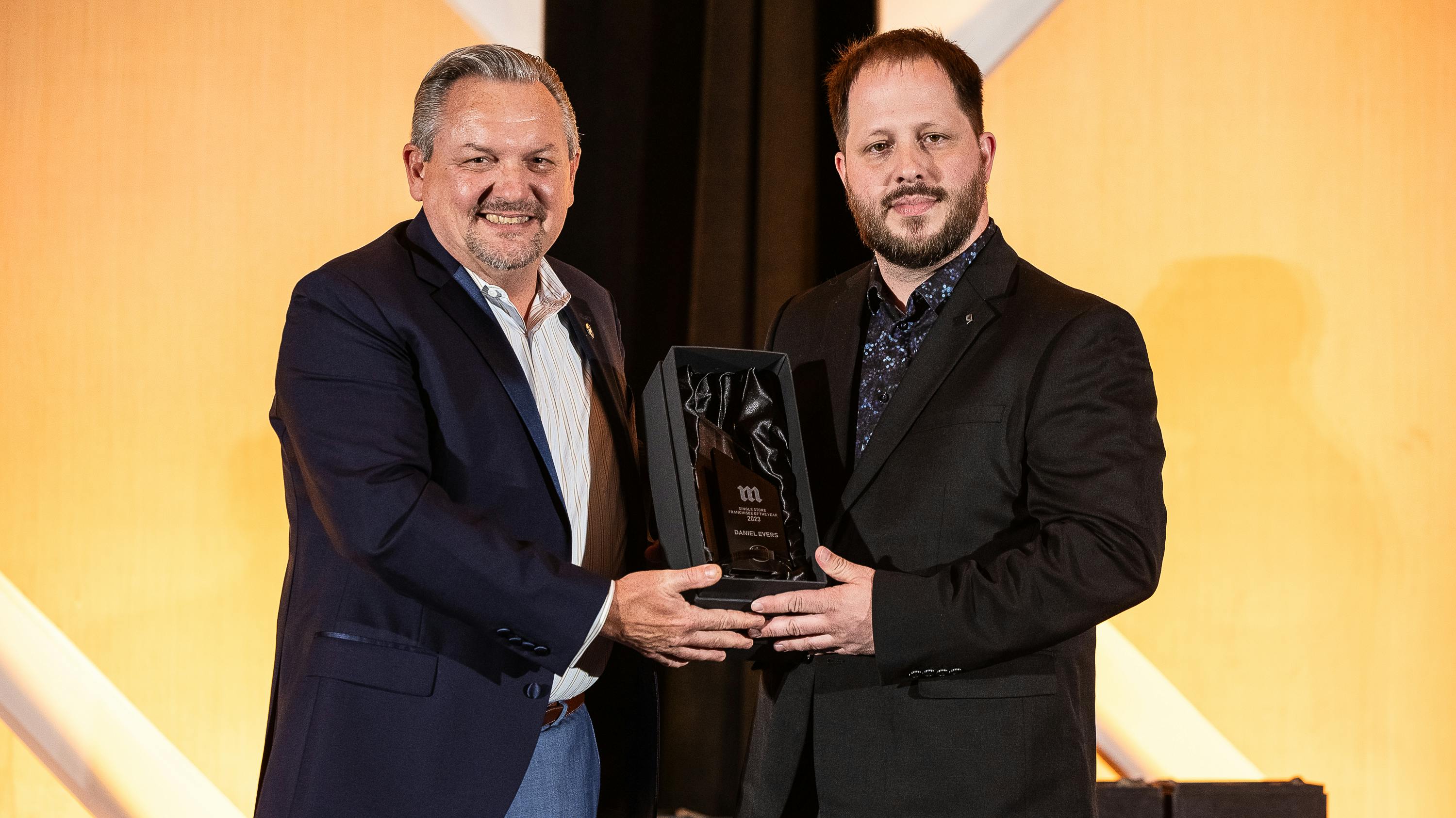 Daniel Evers of Saint-Jean-Sur-Richelieu, Quebec (pictured) and Nasser and Amer Halwani of Detroit, Mich., won Midas Franchise of the Year honors.