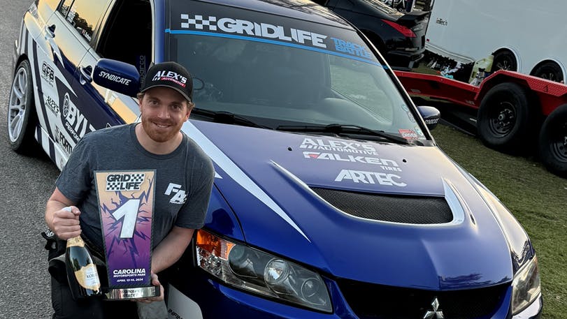 Barberis, competed in his Mitsubishi Evolution IX fitted with Falken Azenis RT660 tires. In a separate class race, Luke McGrew competed with his C5 Chevrolet Corvette outfitted with Falken Azenis RT660 tires in the GRIDLIFE Touring Cup race.
