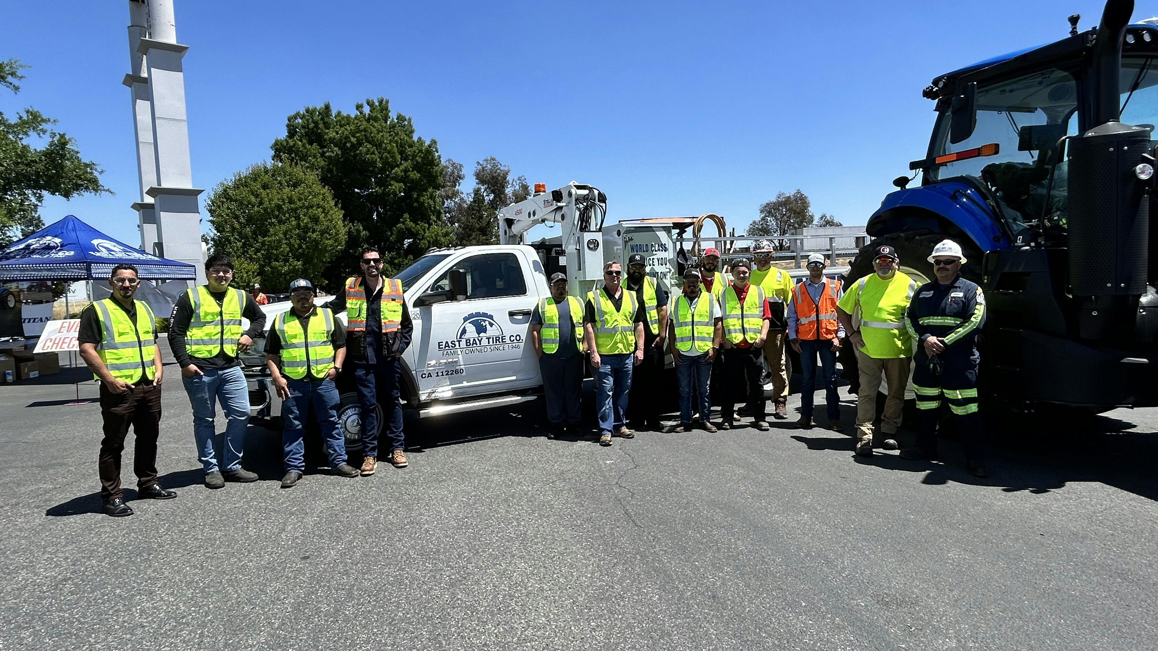 East Bay Tire Co., which is based in Fresno, Calif., invited its customers out to the Titan University On The Road Training, which featured safety training from the Tire Industry Association and product education by Titan International Inc. officials.