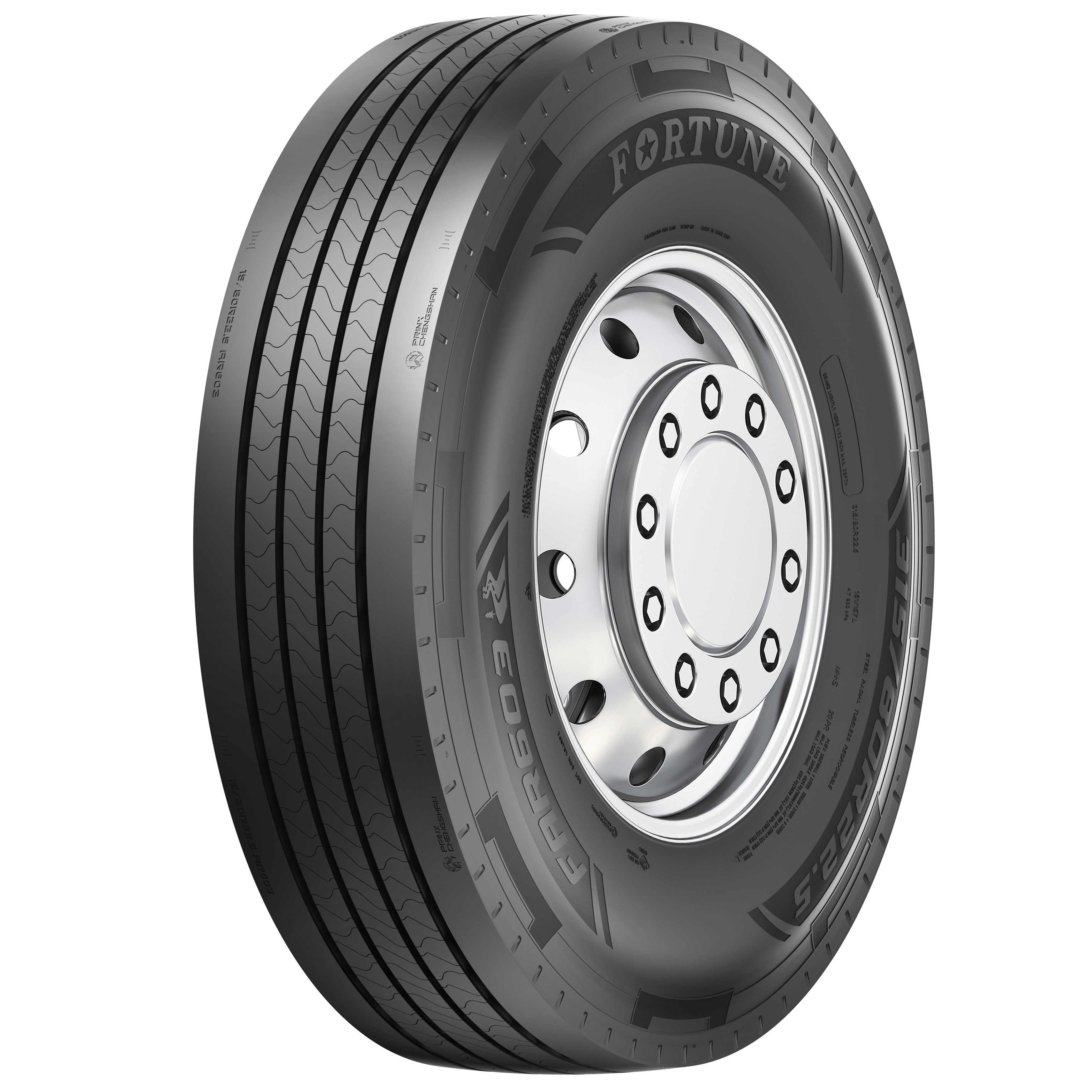 The Fortune FAR602 all-position tire, a flagship product in the TBR range, has also received improvements. The speed rating has been increased to an 87 mph N-speed rating and comes in sizes, 225/70R19.5 and 245/70R19.5.