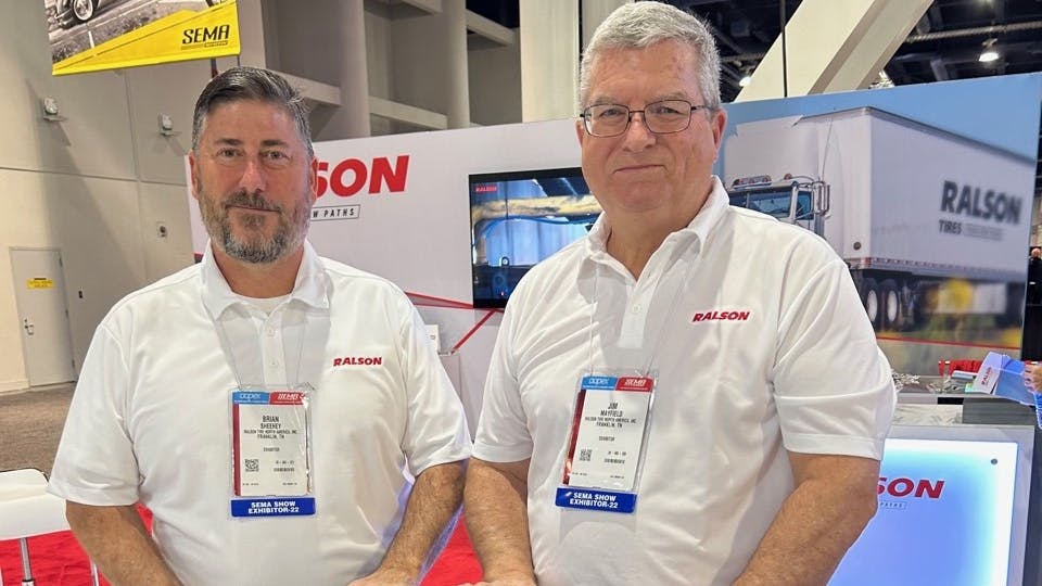 &ldquo;It is in our DNA to provide excellent growth opportunities for our partners,&rdquo; says Brian Sheehey, senior vice president, Ralson Tire North America Inc. (left, pictured with Jim Mayfield.)