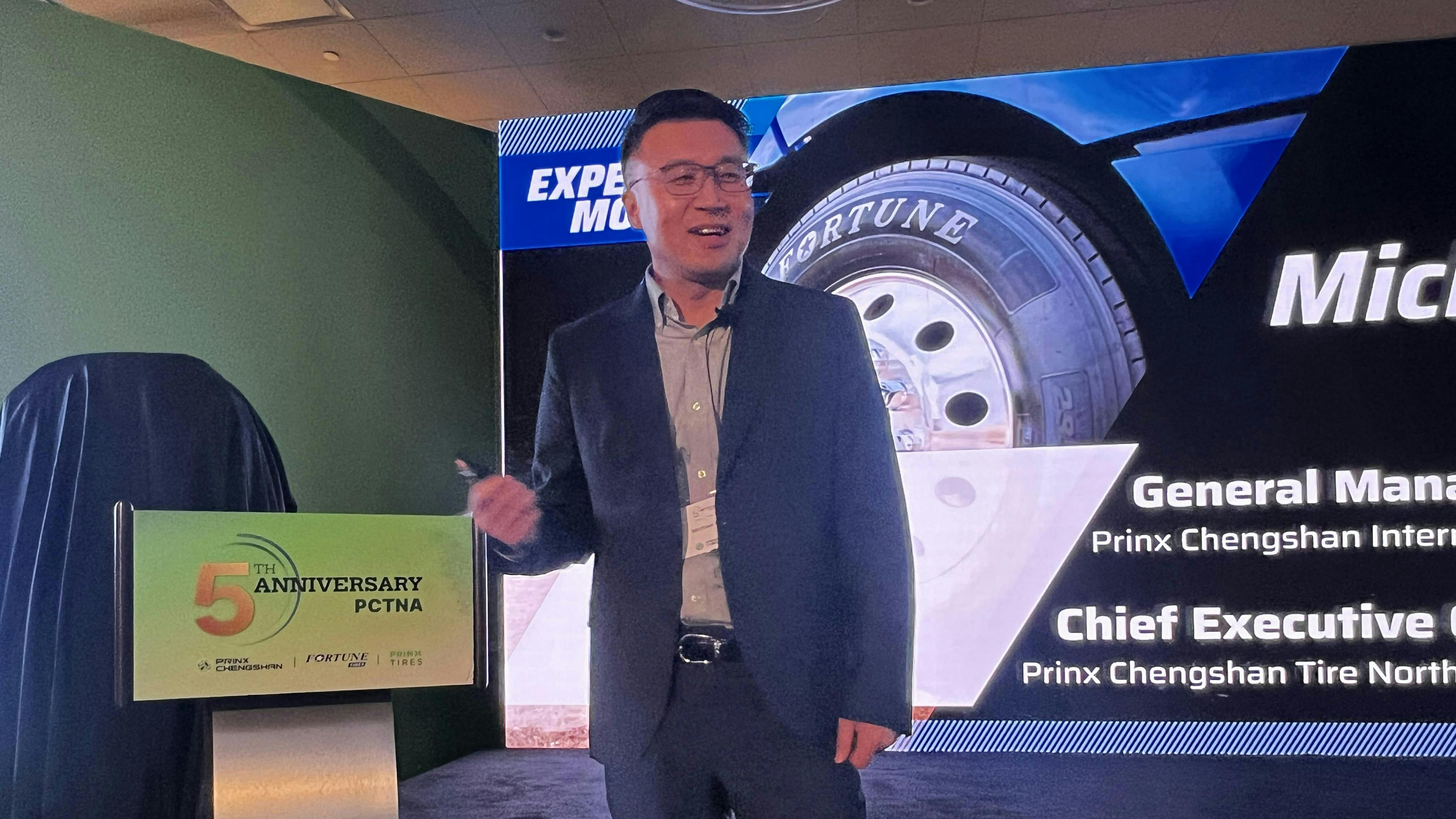 Michael Chu leads all international efforts for Prinx Chengshan, and as part of that serves as CEO of Prinx Chengshan Tire North America.