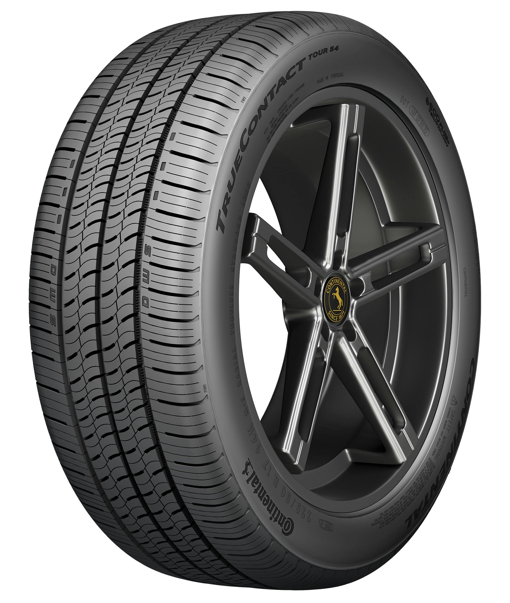 The new tire features EcoPlus Technology, which provides fuel savings and optimized range, shorter stopping distances on wet roads and extended tread life.