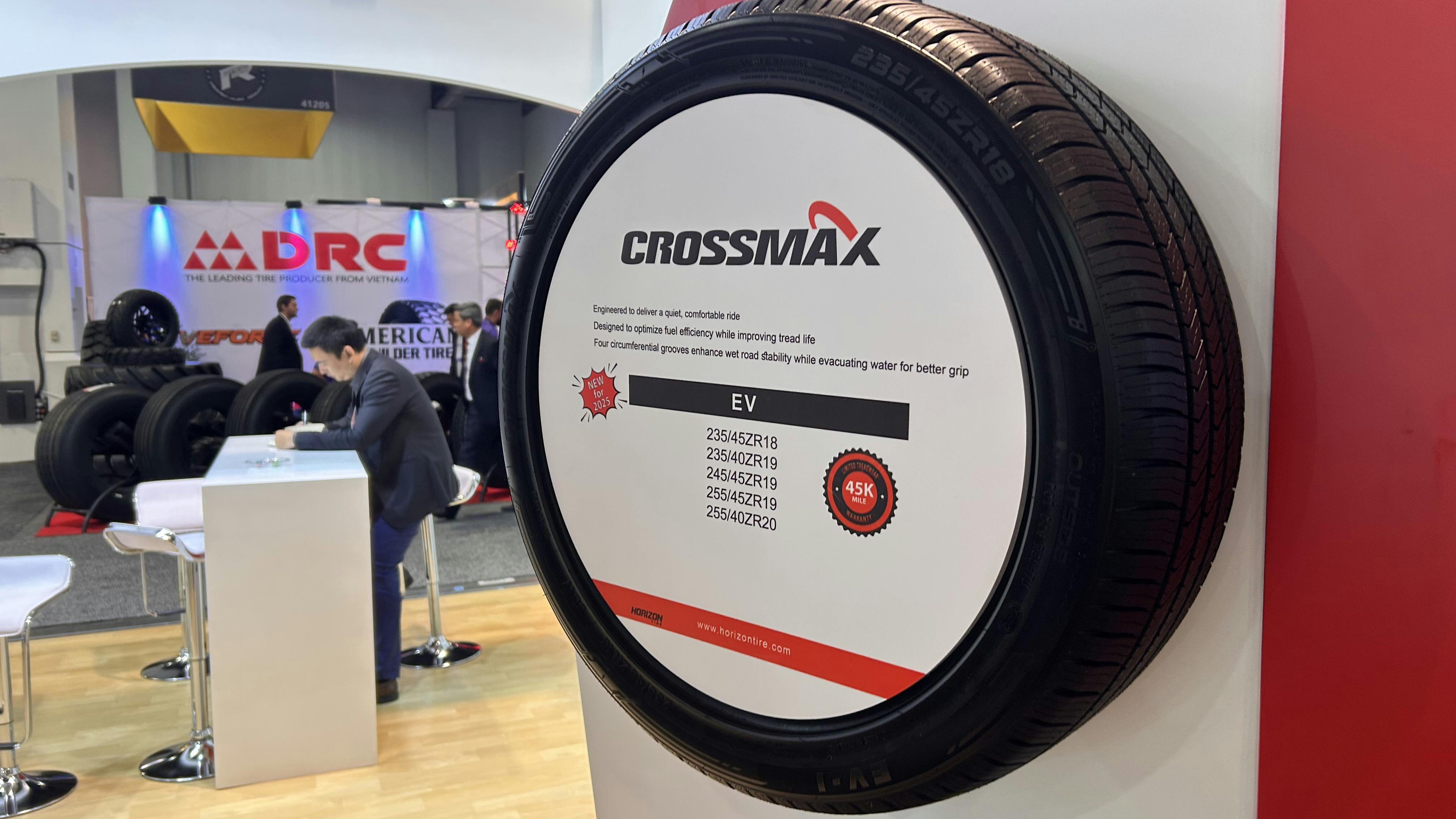 The Crossmax EV-1 is mud and snow-certified and comes with a limited treadwear warranty of 45,000 miles.