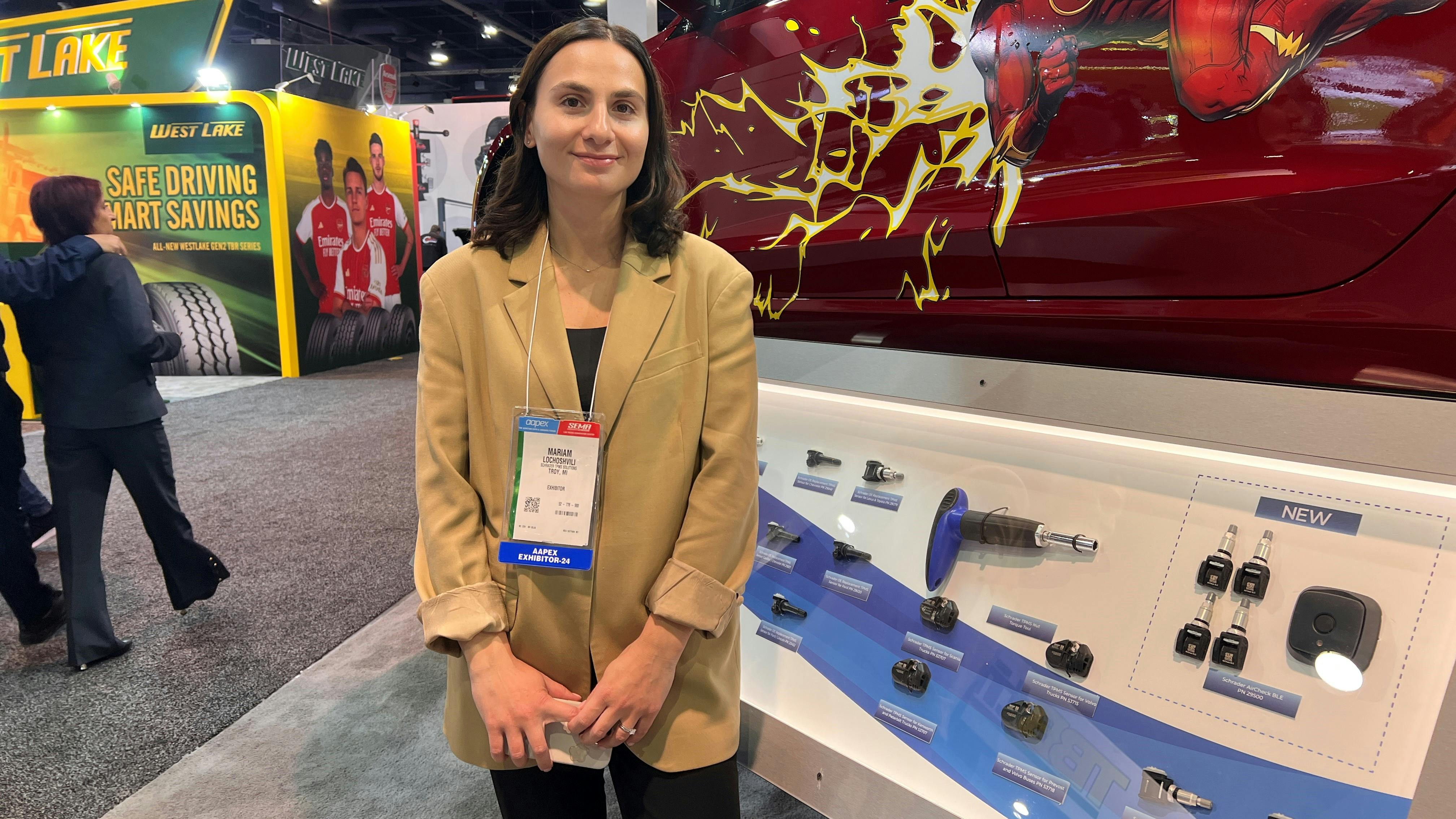 Mariam Lochoshvili says Schrader is bringing commercial truck TPMS products to market, as well as retrofit kits that use Bluetooth technology to monitor tires on towable and recreational trailers, or any equipment that wasn&rsquo;t originally outfitted with TPMS.