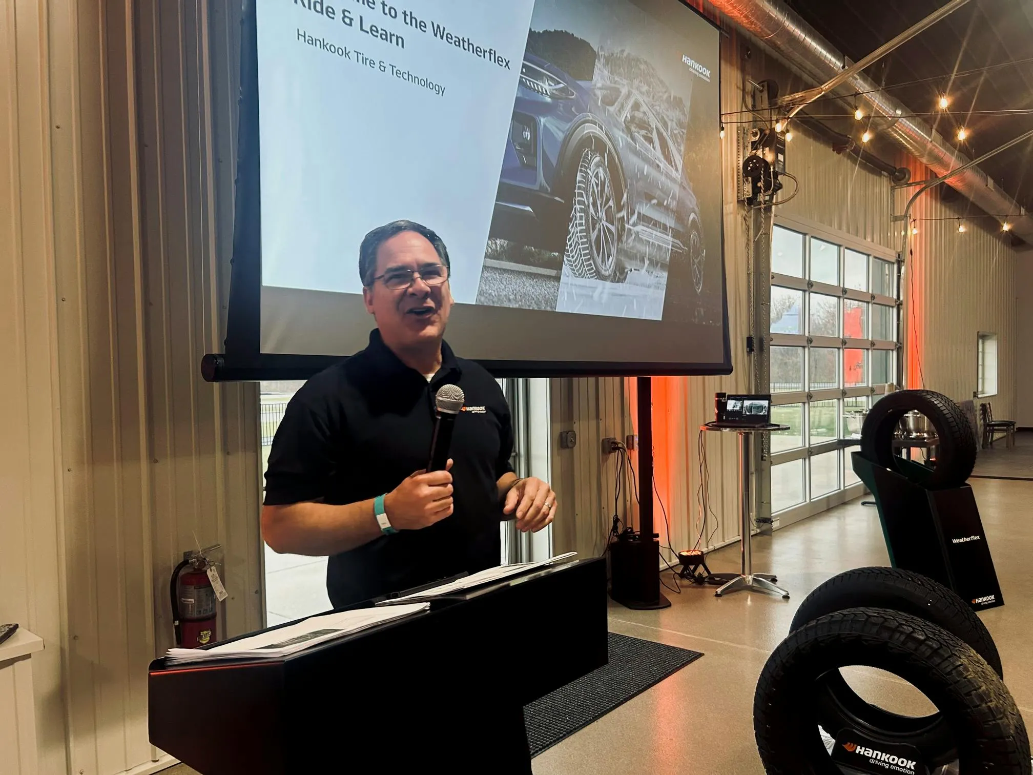 While dedicated winter tires will remain “a very important” part of Hankook’s portfolio, an increasing number of consumers “want a tire that can do it all,” Nasca (pictured) told event attendees. While dedicated winter tires will remain “a very important” part of Hankook’s portfolio, an increasing number of consumers “want a tire that can do it all,” Nasca (pictured) told event attendees.