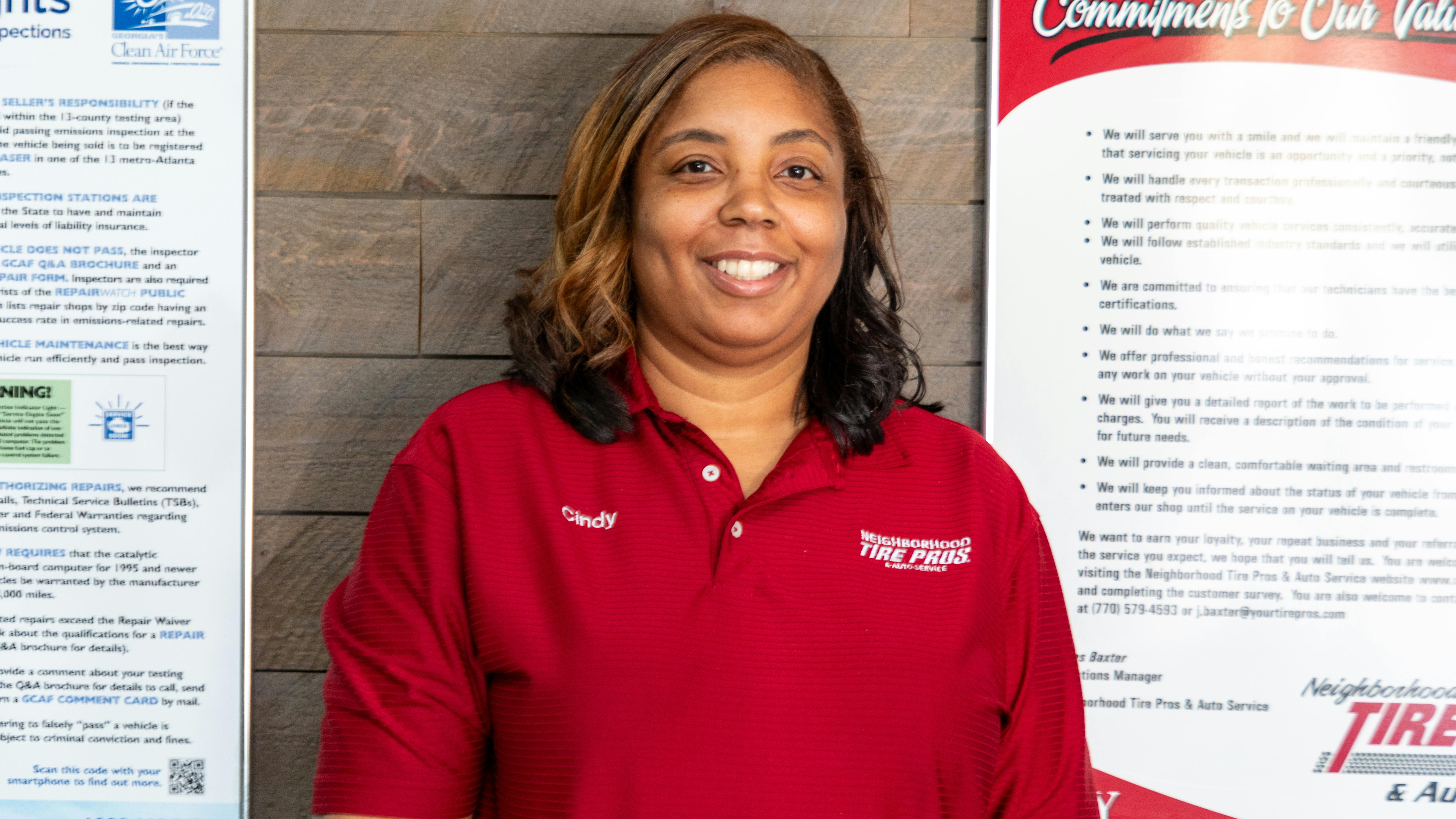 &ldquo;We want to make sure we&rsquo;re presenting ourselves in the same manner as a high-end car dealership,&rdquo; says Cindy Ferrell, manager of the Neighborhood Tire Pros & Auto Service store in Decatur, Ga.