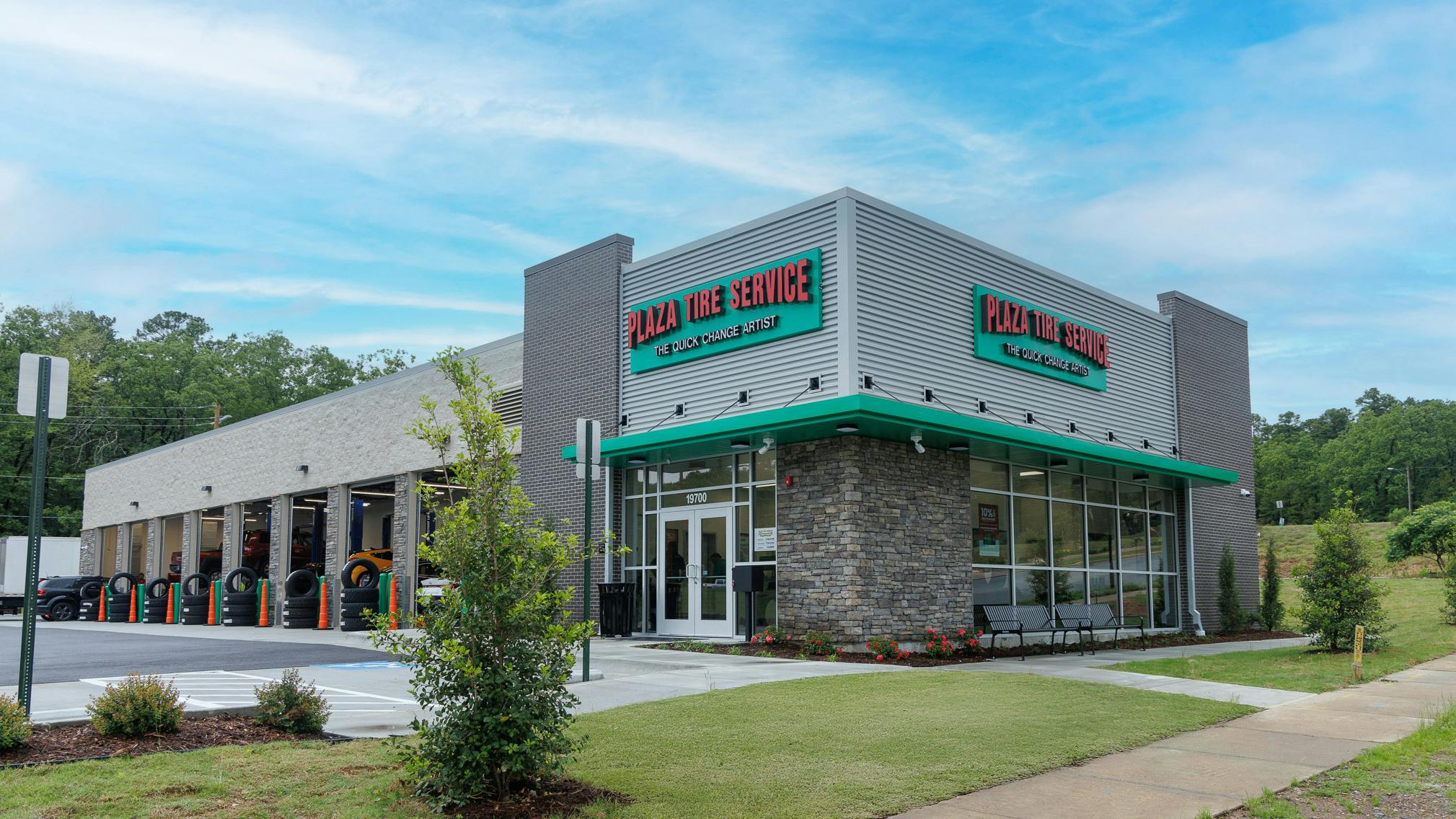 The newly opened Plaza Tire Service store in Little Rock, Ark., (pictured) gives Sun Auto Tire & Service Inc. more than 15 Plaza Tire outlets in Arkansas.