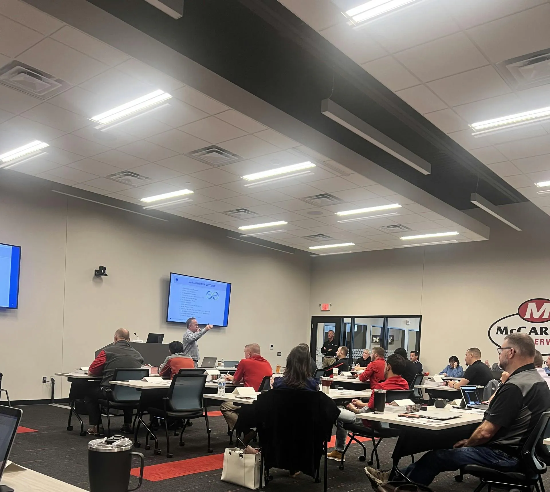 McCarthy Tire Service reinforces its culture through regular training sessions and leadership meetings. The company has created videos and infused them into the onboarding process so new hires hear the company’s priorities directly from McCarthy family members. McCarthy Tire Service reinforces its culture through regular training sessions and leadership meetings. The company has created videos and infused them into the onboarding process so new hires hear the company’s priorities directly from McCarthy family members.