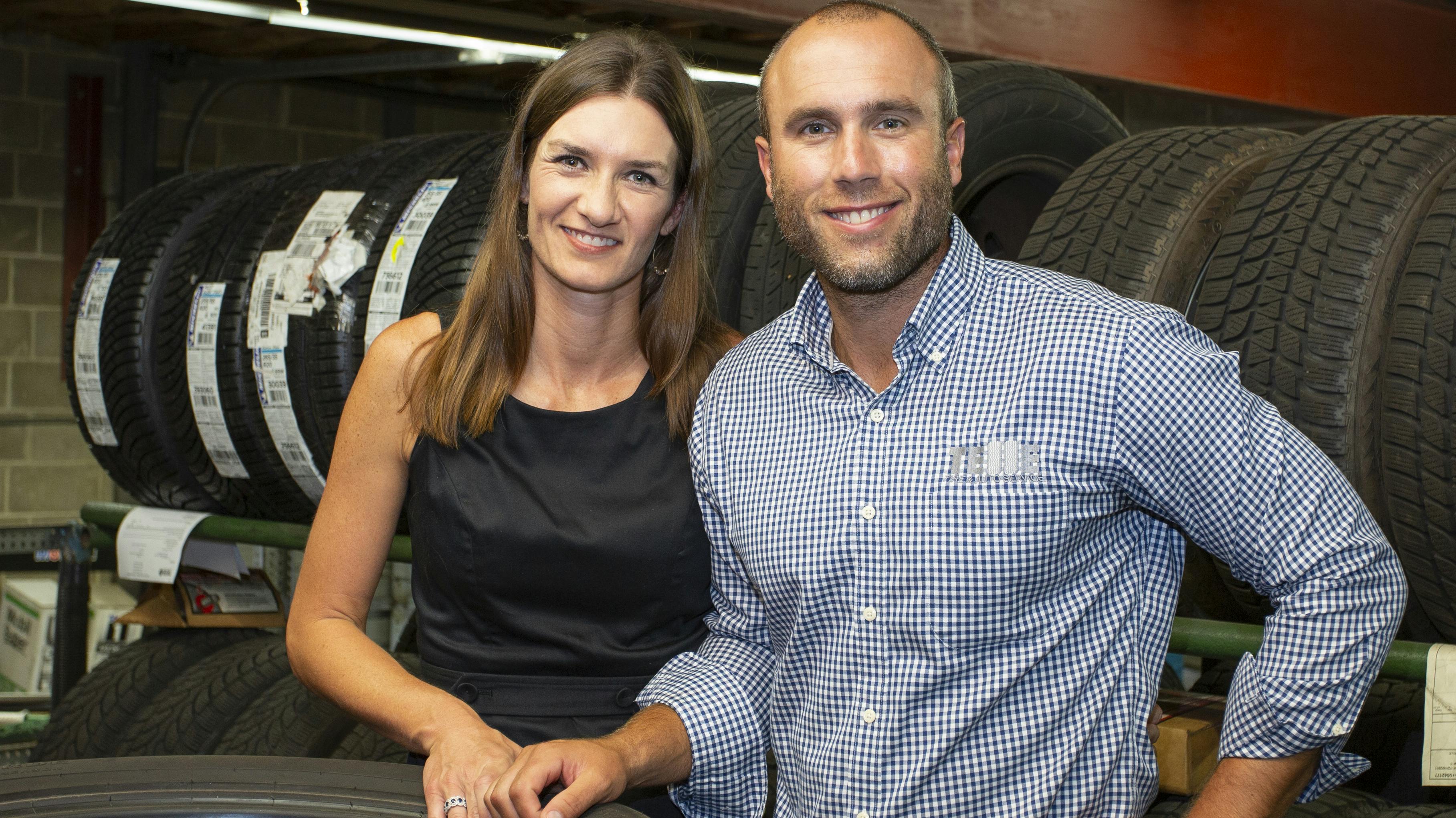 &ldquo;Next Horizon Capital has allowed us to scale up quicker, add a good amount of payroll, promote people from within the organization and improve and build out our supply chain,&rdquo; said Aaron Telle, CEO of Telle Tire & Auto Centers, with his wife, Laura.