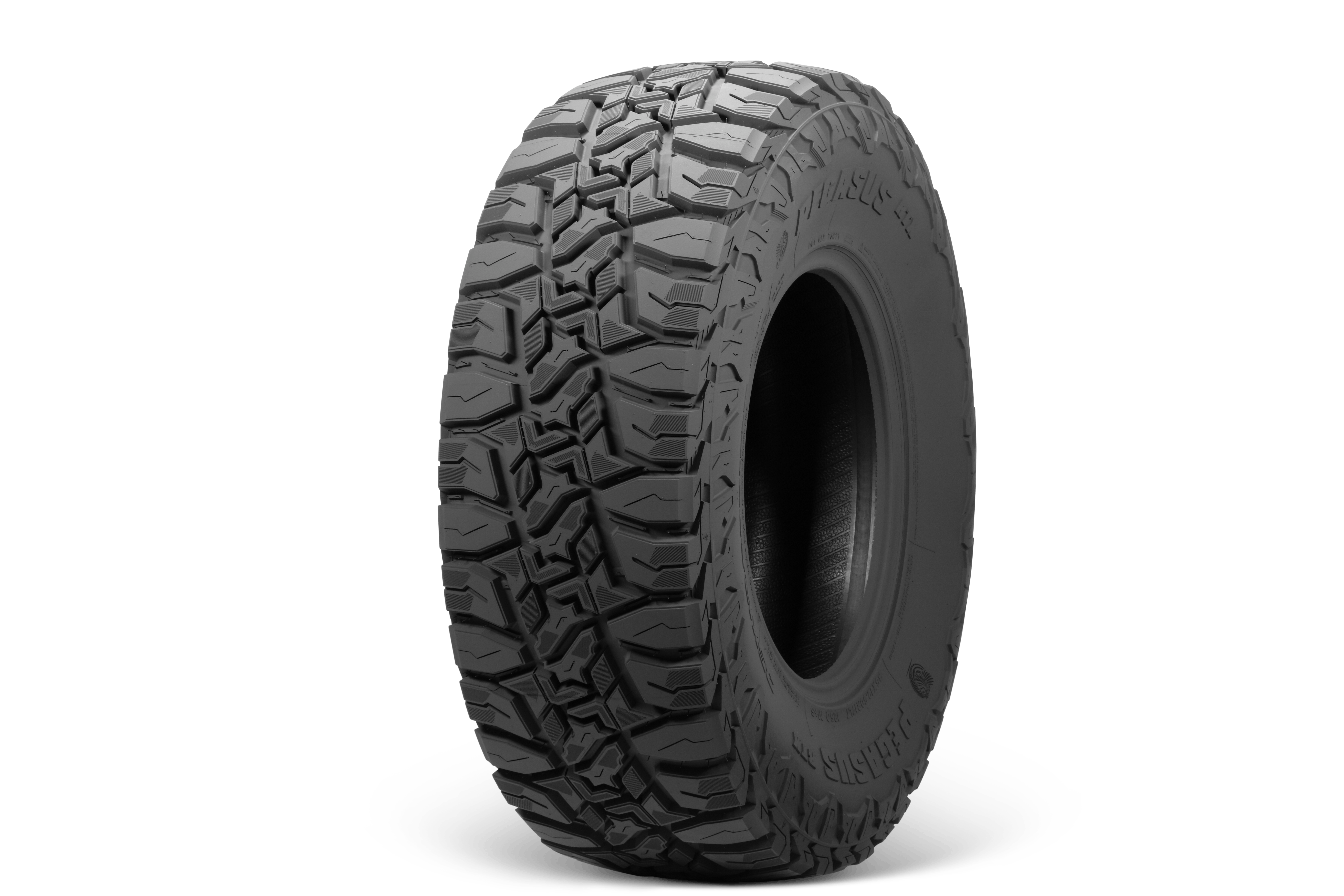The RTX, a rugged-terrain tire, is one of several products in American Pacific Industries Inc.'s new Pegasus line.