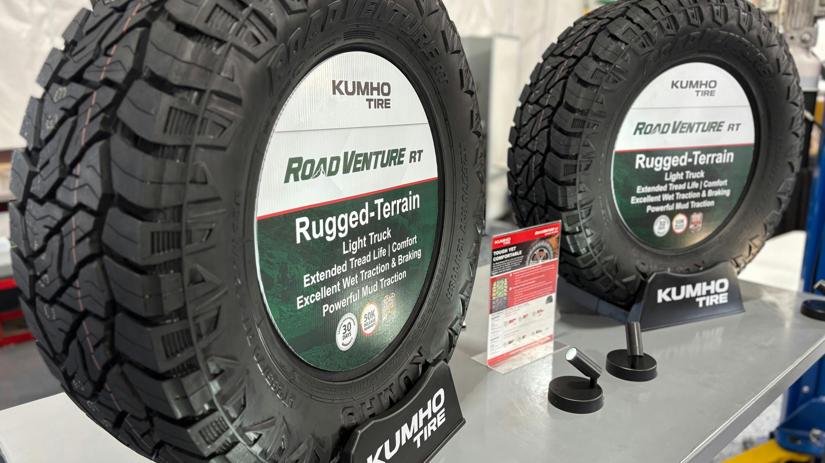 During the third quarter, Kumho Tire U.S.A. Inc. launched the new Road Venture RT, a rugged-terrain tire that bridges the gap between all-terrain and mud-terrain segments.