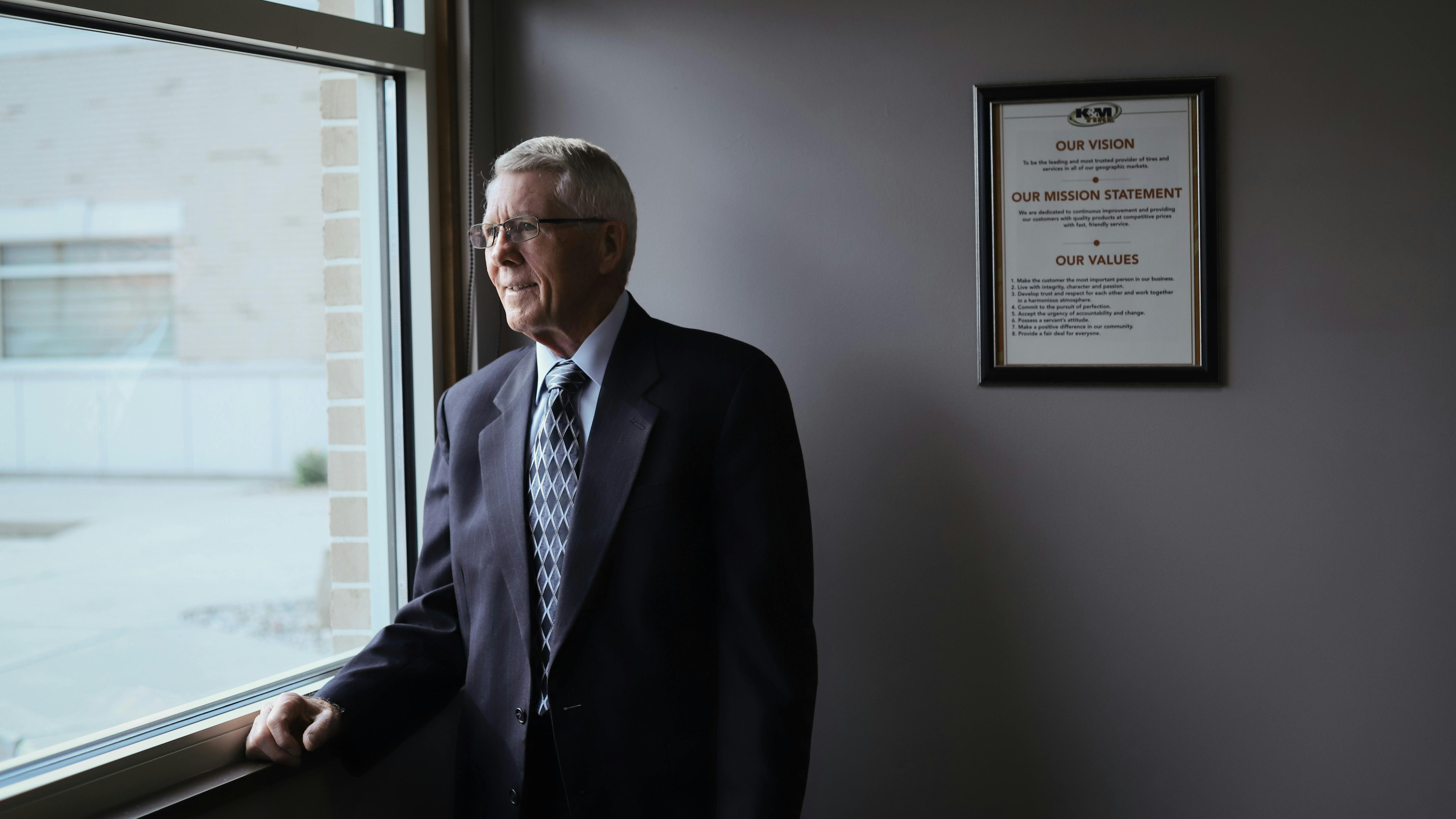 Ken Langhals, founder and CEO of K&M Tire Inc., was named MTD's Tire Dealer of the Year in 2025.