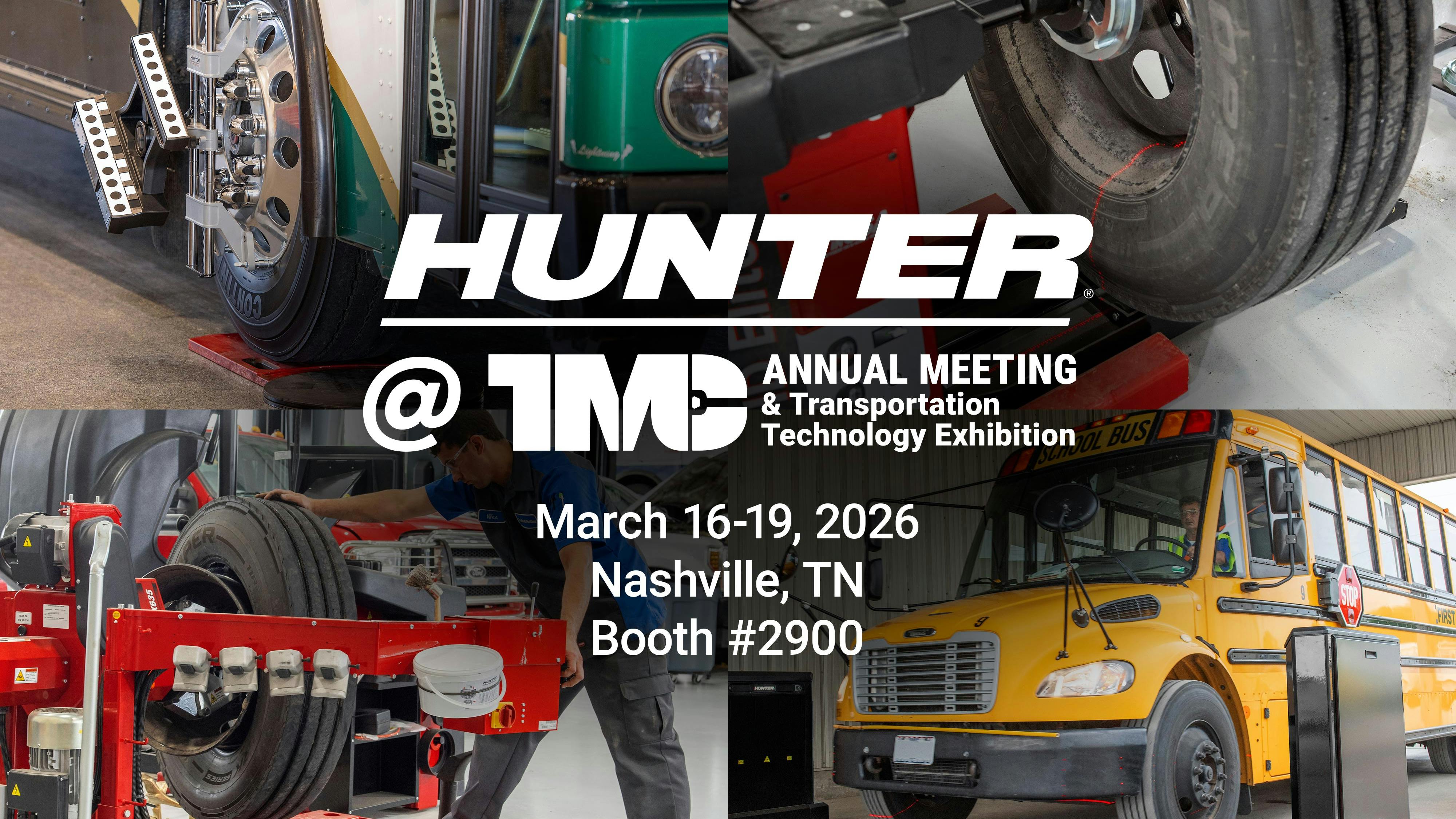 Highlighted equipment will include Hunter Engineering Co.'s newly enhanced HawkEye XL Commercial Alignment System.