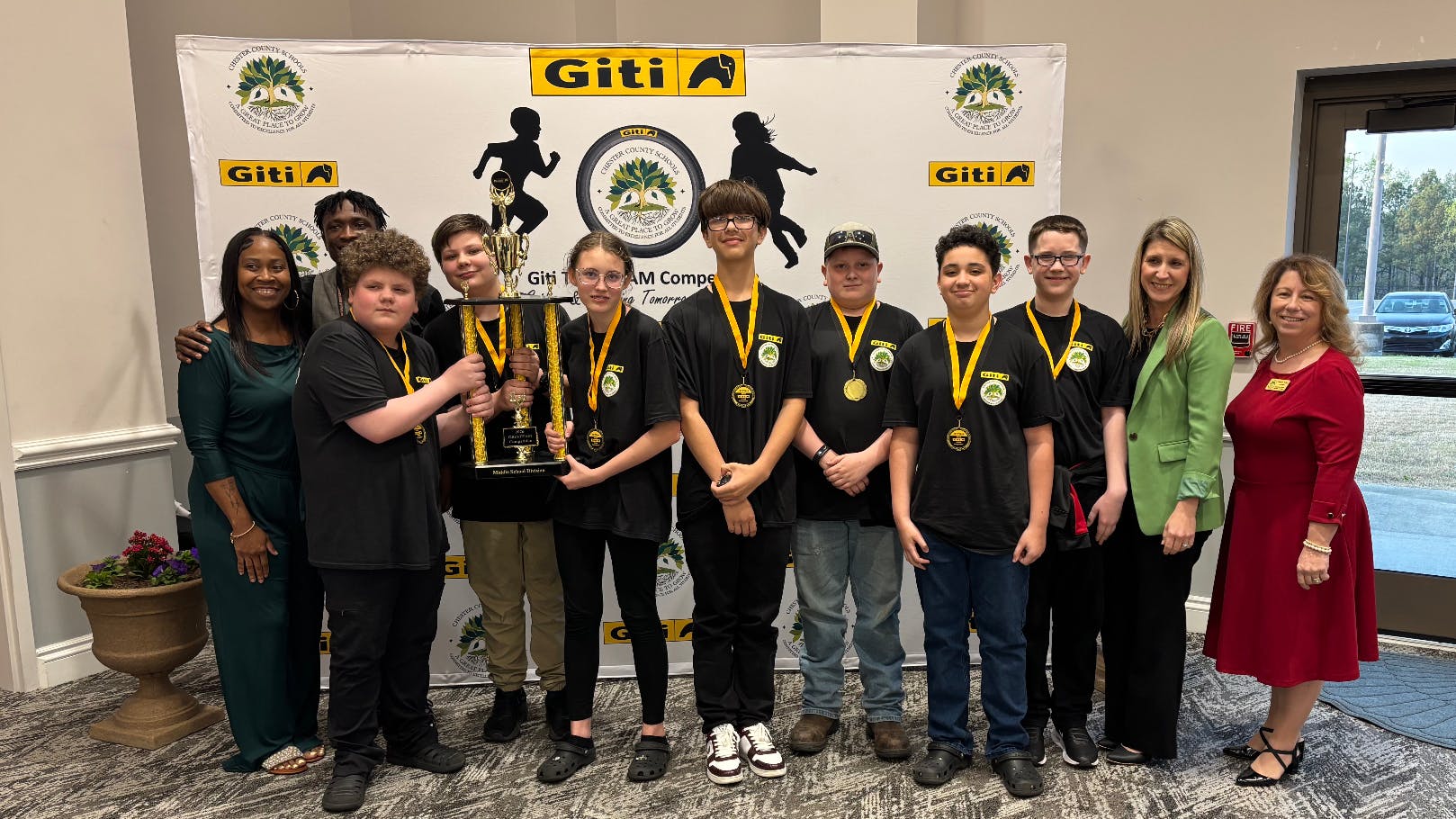 The 2026 winners include Chester Park School of Fine Arts (elementary school), Great Falls Middle and Lewisville HS.