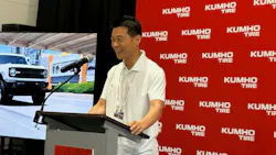 'Our five-year pledge to the TIA Scholarship program reflects Kumho's broader commitment to developing and supporting the next generation of tire industry professionals,” says Kumho Tire U.S.A. Inc. CEO Ed Cho. 'Our five-year pledge to the TIA Scholarship program reflects Kumho's broader commitment to developing and supporting the next generation of tire industry professionals,” says Kumho Tire U.S.A. Inc. CEO Ed Cho.