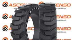The new Ascenso SSS 340 is backed by a two-year warranty, 'underscoring Ascenso’s commitment to product quality, durability and performance in severe-duty skid steer applications,' according to Ascenso Tires North America officials. The new Ascenso SSS 340 is backed by a two-year warranty, 'underscoring Ascenso’s commitment to product quality, durability and performance in severe-duty skid steer applications,' according to Ascenso Tires North America officials.