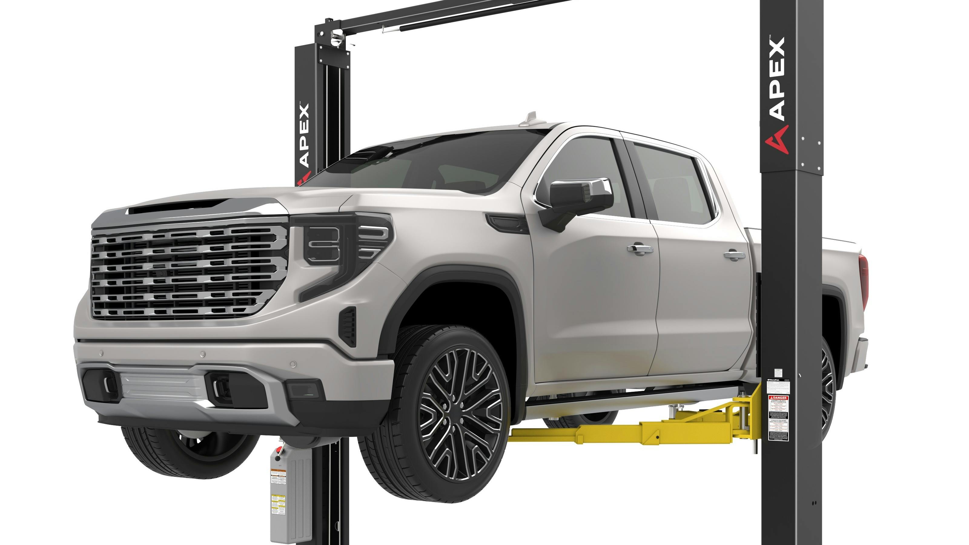 Intended for 'demanding shop environments,' company officials say the APEX AL10C is built for smooth lifting and 'requires fewer moving parts for reduced maintenance.'