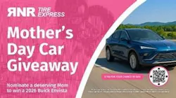 “Mother’s Day is a reminder to celebrate the women who give so much of themselves every day for their families and communities,” says Adam Sutton, CEO of DX3 Brands and RNR Tire Express. “This is a small way for us to say thank you for their incredible impact and let them know how much they’re truly valued and appreciated.” “Mother’s Day is a reminder to celebrate the women who give so much of themselves every day for their families and communities,” says Adam Sutton, CEO of DX3 Brands and RNR Tire Express. “This is a small way for us to say thank you for their incredible impact and let them know how much they’re truly valued and appreciated.”