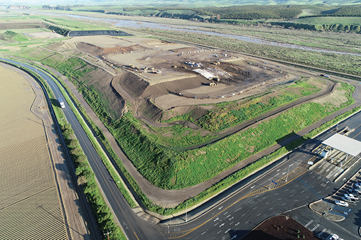An aerial photo shot using a drone